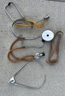Antique Stethoscopes Lot Metal Rubber Components Pre-1930