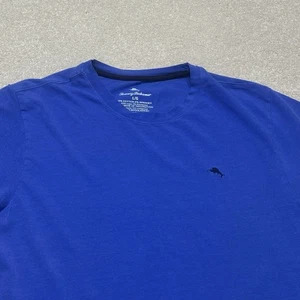 Tommy Bahama Rundhals T-Shirt Herren Large Blau Stretch - Bild 1 von 7