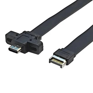 Anschlüsse USB 3.2 Frontpanel-Verlängerungskabel, GEN2x2-Baffle-Kabel TYPE-7747 - Bild 1 von 8