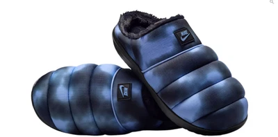 NEW Nike Men's Burrow SE Slipper, Comfort, Fleece-Lining, Black/Blue - Image 1 of 4