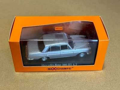 Minichamps 1/43 Mercedes 300 SEL 6.3 W109 Silver Diecast Model Collectible - Image 1 of 4