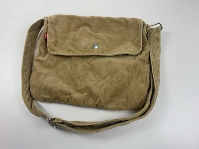 Vintage Levi's Jeans Corduroy Hand Bag Yak Pack Purse Tan Read - Image 1 of 4