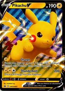 Jumbo Pikachu V SWSH061 Black Star Promos Ultra Rare Holo Pokémon 2021 OVERSIZED - Bild 1 von 2