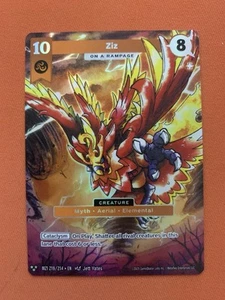 2025 Metazoo Ziz Alternate Art Textured Holo Rare 3 Star Metatwo TCG 219/214 - Picture 1 of 2