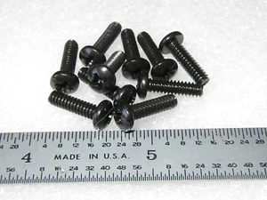 6-32 X 1/2" SCREW PAN HEAD PHILLIPS BLACK OXIDE ALLOY STEEL - 100 pcs - Picture 1 of 1