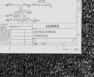 CLAAS HEADERS-CORN LEXION C512-30 Electrical Wiring Diagram Manual - Picture 1 of 1
