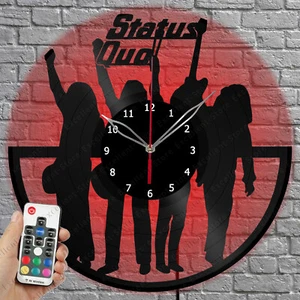 Reloj de Vinilo LED Status Quo Luz LED Disco de Vinilo Reloj de Pared Decoración del Hogar 2079 - Imagen 1 de 11