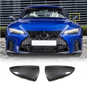Dry Carbon Fiber Mirror Cover For Lexus ES IS LS LC UX 19-23 Stick on LHD ONLY - Picture 1 of 11