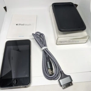 Apple iPod Touch A1288 8GB 2nd Gen W/Cord screen case WiFi Vintage bundle - Picture 1 of 13