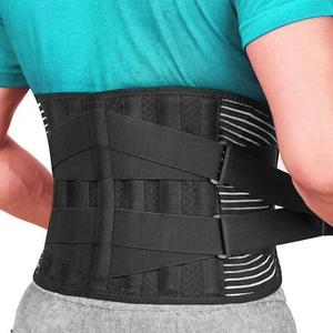 Rückenstützgürtel Lendenwirbelstütze Rückenbandage unteren Rücken Herren Damen - Bild 1 von 16