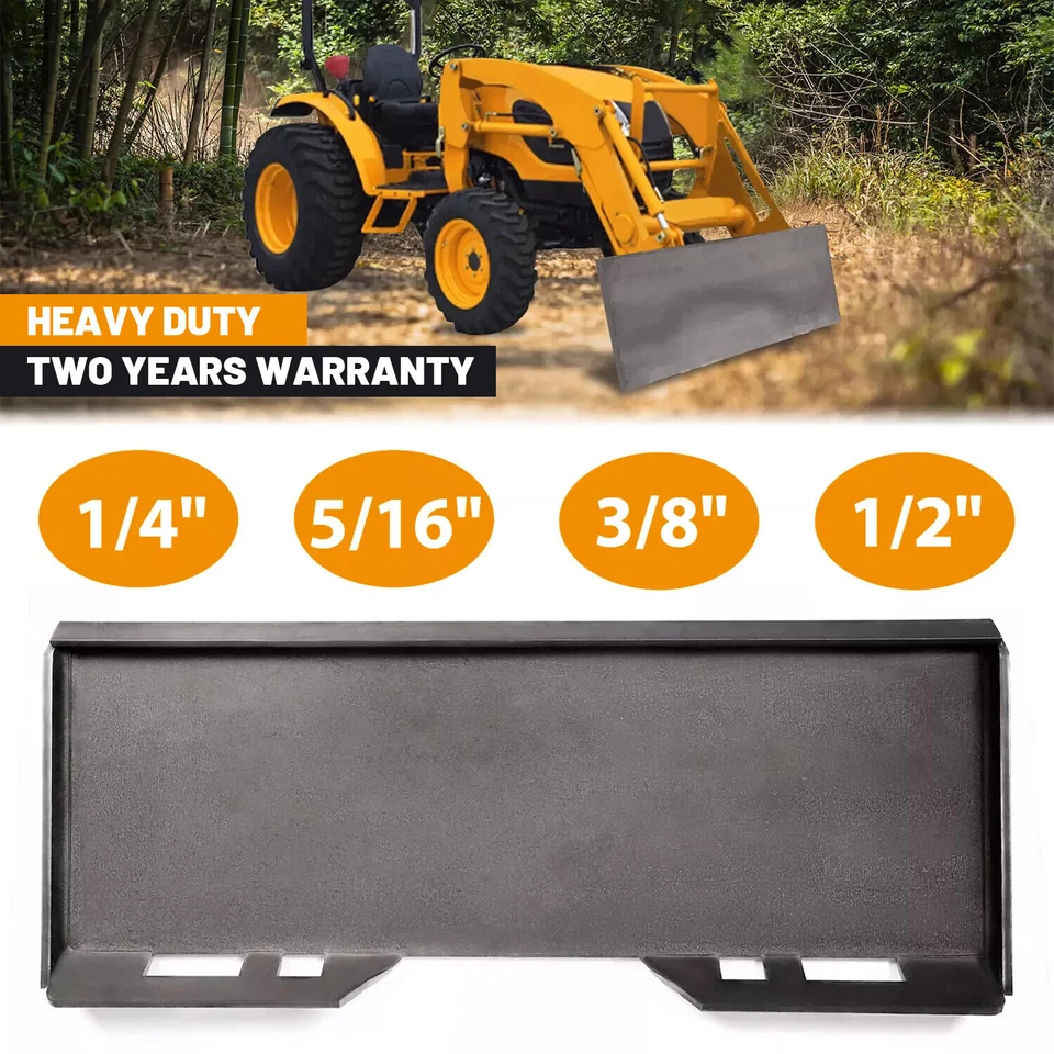 1/4" 5/16" 3/8" 1/2"Skid Steer Mount Plate Adapter Loader Quick Tach Attachment - Image 1 of 4