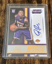 ☄️Julius Randle☄️ 2014-15 Panini Threads Rookie Signage RC Lakers #29 Auto 👀