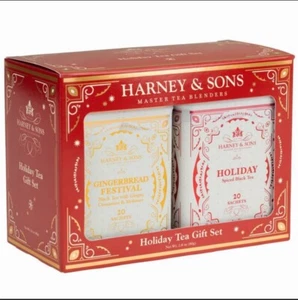 🔥NEW SEALED🔥 Harney & Sons Harney Holiday Variety 2-Pack 20ct Tins - Picture 1 of 5