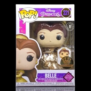 Funko Pop + Protector! Disney #221 Ultimate Princess - Belle + Pin (Funko Shop) - Picture 1 of 12