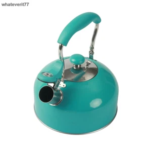 Mainstays Compatible Stovetop Kettle, Stainless Steel Turquoise, 8.30 x 7.20 x 8 - Picture 1 of 6