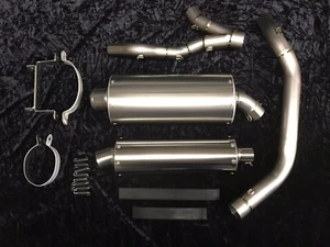 05-06 ZX6R 636 TiForce Slip On Exhaust System MotoGP 2005 2006 Dual Canister ZX6 - Bild 1 von 8