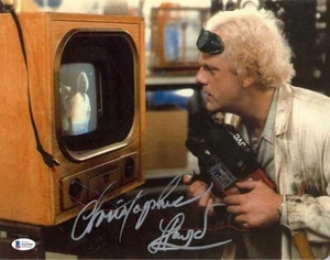 CHRISTOPHER LLOYD SIGNIERT 11x14 FOTO DOC ZURÜCK IN DIE ZUKUNFT BTTF BECKETT BAS - Bild 1 von 3