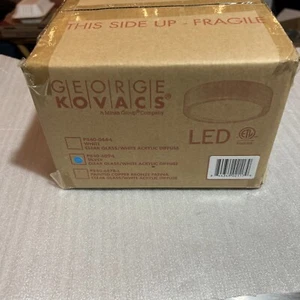 George Kovacs P840-609-L Silver LED Flush Mount - Picture 1 of 7