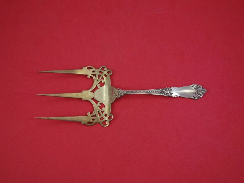La Marquise de Reed and Barton Tenedor de Tostadas de Plata Esterlina Dorado 7 1/2" Foto 1 de 1
