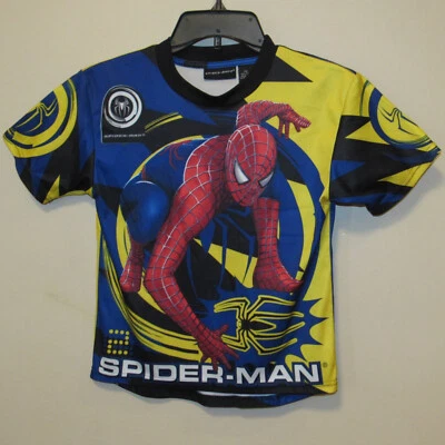 Camisa De Colección Y2K Spider-Man 2 Estampado Completo AOP Jóvenes Niños Talla 7 Película 2004 Foto 1 de 3