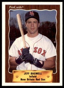 1990 PROCARDS JEFF BAGWELL NEW BRITAIN RED SOX #1324
