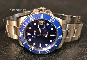 Premium Men’s 40mm Blue Dial Sub Sapphire Japan Miyota Automatic USA Seller - Picture 1 of 6