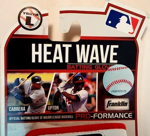 New Franklin HEAT WAVE Baseball Batting Gloves Red/Grey/White Youth L Large NEW - Picture 1 of 4