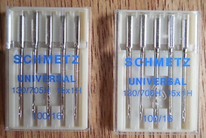 NEW Lot of 2 Packages of Schmetz Universal Sewing Machine Needles sz 110/16 - Picture 1 of 2