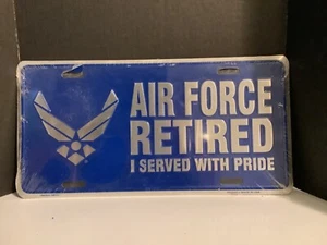 Placa retirada de licencia de la Fuerza Aérea con licencia de colección de 3 años - Imagen 1 de 1