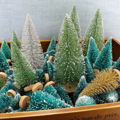 1Pc Mini Christmas Tree Miniature Artificial Small Pine Tree Xmas Party Decor - Image 1 of 4
