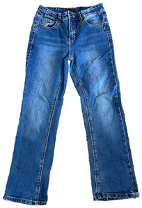 SILVER triple 5 Boys ZANE Blue Stretch Denim Jeans (Size 10) Adjustable Waist - Picture 1 of 7