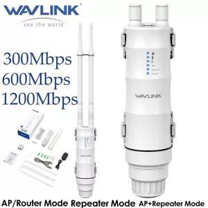WAVLINK Outdoor WiFi Router Extender Access Point Internet Repeater 300/600/1200 - Picture 1 of 55