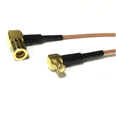MCX male RA to SMB female right angle pigtail cable RG178 15CM 6" FOR WIFI modem - Image 1 of 4