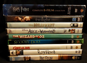Family Fun Dvd Lot - 16 Films For Movie Night Harry Potter, Twilight, Disney Etc