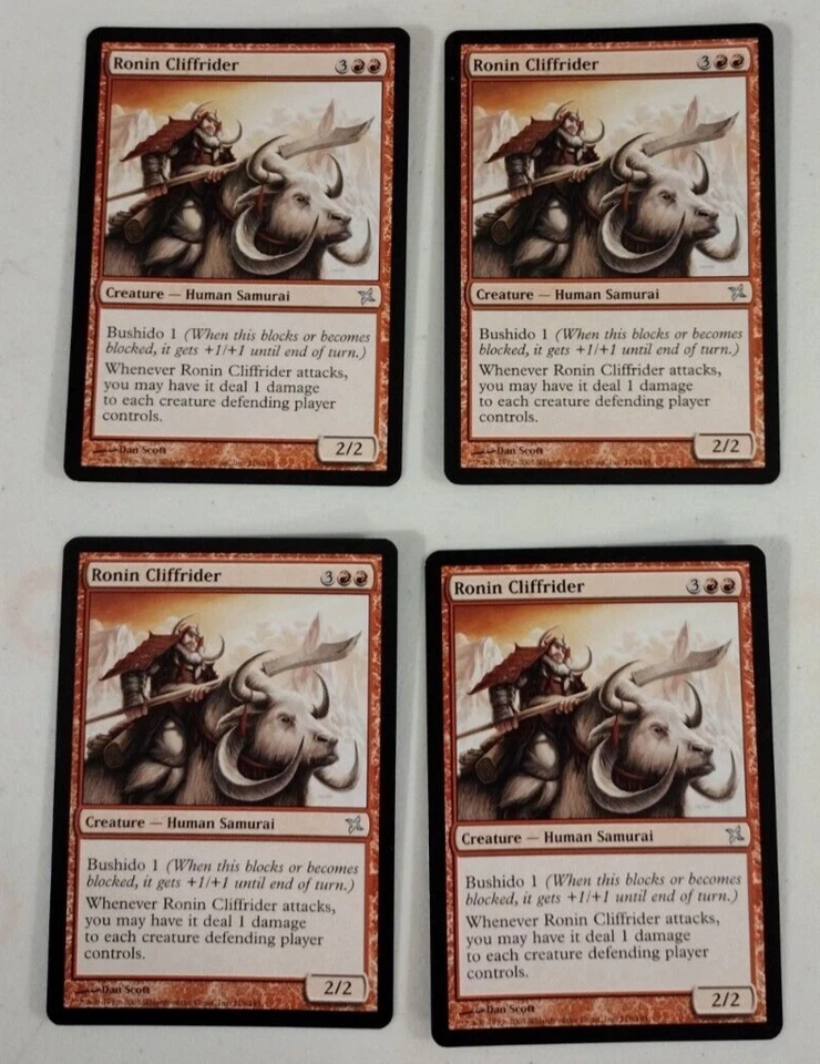 MTG BOK Ronin Cliffrider Uncommon x4 Cards are in Great Shape - Image 1 of 1