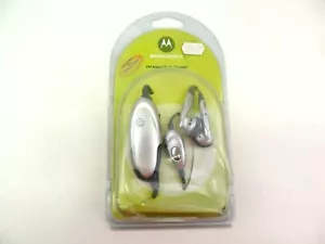 MOTOROLA FM STEREO RADIO HEADSET EARPHONES V60 V60I V66 V70 GENUINE ORIGINAL - Picture 1 of 7