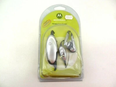 MOTOROLA FM STEREO RADIO HEADSET EARPHONES V60 V60I V66 V70 GENUINE ORIGINAL - Image 1 of 4