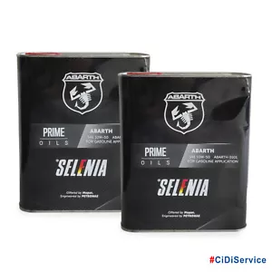 4 Liter Selenia Abarth 10w50 Motoröl Fiat 500 595 Abarth 1.4 Turbo Nr 0101 - Bild 1 von 2