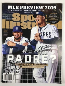 San Diego Padres Fernando Tatis Jr and Manny Machado Signed Sports Illustrated - Picture 1 of 10