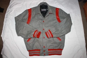 Vintage STEWART STRAUSS Letterman Jacket MENS WOOL 49ERS UNLV REDS OHIO STATE M - Picture 1 of 3
