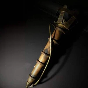 Applique da parete / applique grande pesante francese vintage torchere ottone - medievale - Foto 1 di 6
