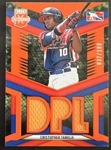 2023 Elite Extra Edition Materials Cristopher Familia Triple Jersey 037/199 - Picture 1 of 2