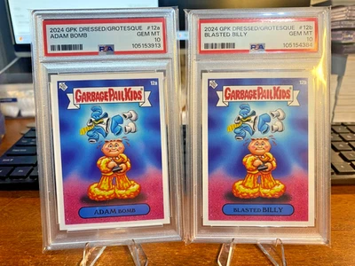 ADAM BOMB/BLASTED BILLY 2024 Topps GPK DRESSED TO GROTESQUE PSA 10 Gem Mint - Image 1 of 2