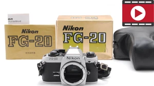All Works! [NEAR MINT] Nikon FG-20 Sliver Body SLR 35mm Film Camera From JAPAN - Picture 1 of 10
