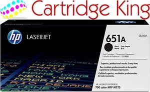 HP 651A Cartouche de toner noir d'origine LaserJet rendement page 13,5K (CE340A) - Photo 1/8