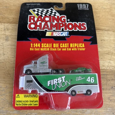 Remolque Racing Champions 1997 First Union Racing Car cabina Nascar escala 1:144 Foto 1 de 3