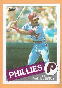 IVAN DeJESUS PHILADELPHIA PHILLIES #791 - TOPPS CASI NUEVO-COMO NUEVO 1985 - Imagen 1 de 2