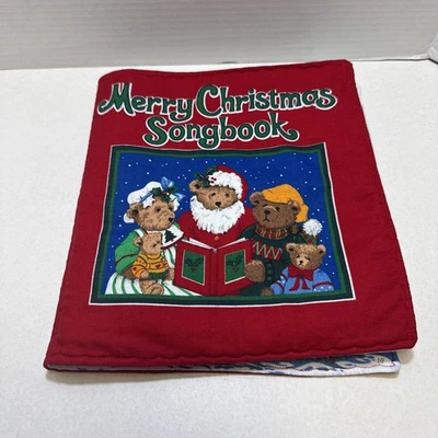 Vintage “Merry Christmas Songbook" Homemade Cloth Book - Great Christmas Gift - Image 1 of 4