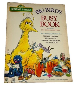 Big Bird's Busy Book CTW Sesame Street Muppets Vintage Random House 1975 Unused! - Picture 1 of 7