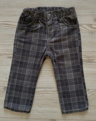 Cordhose Hose Cord Jungen C&A Gr. 92 leicht gefüttert grau kariert - Bild 1 von 2